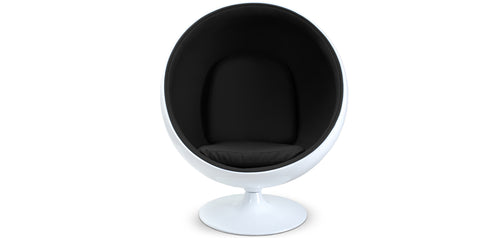 Fauteuil Design Boule - Revêtu de Similicuir - Batton