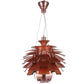 Lustre de plafond - Lampe à suspension en bronze avec design Artichaut - Grand - Atrich
