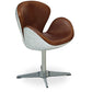 Fauteuil avec Accoudoirs - Style Aviateur - Cuir et Métal - Aviator
