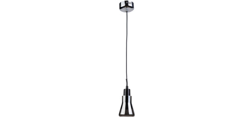 Lampe de plafond design - Petite suspension en métal chromé - Carter