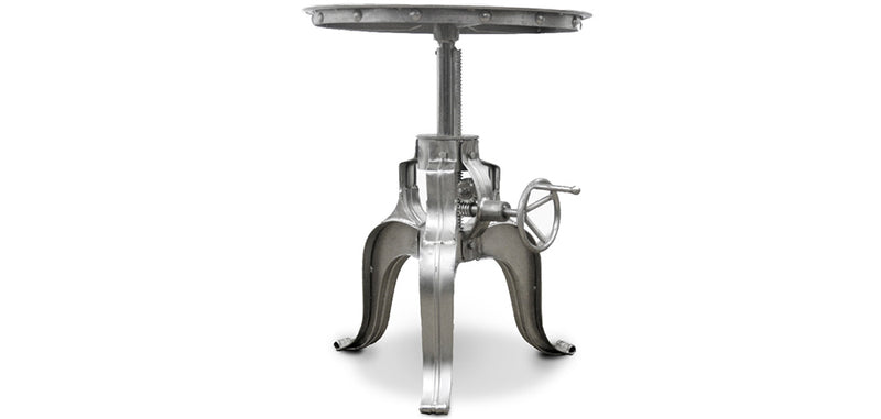 Table d'appoint - Design industriel en fer - Argent - Barin