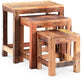 Lot de 3 tables d'appoint empilables - Bois - Seaside