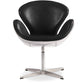 Fauteuil avec accoudoirs - Style aviateur - Revêtu de cuir - Via