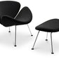 Design Armchair with Footrest - Upholstery - Chunk