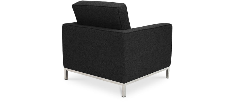 Fauteuil Design avec Repose-Pieds - Revêtement en Cachemire - Konel