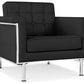 Fauteuil avec accoudoirs - Revêtu de cuir - Town