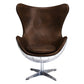 Armchair with Armrests - Aviator Style - Leather and Metal - Cocoon