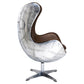 Armchair with Armrests - Aviator Style - Leather and Metal - Cocoon