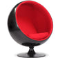Fauteuil design boule - Revêtu de tissu - Baller