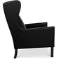 Fauteuil avec accoudoirs - Style rétro - Revêtu de cuir - Michal
