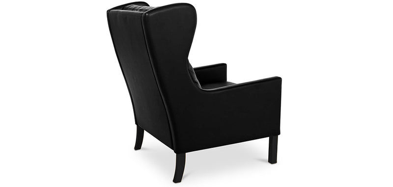 Fauteuil avec accoudoirs - Style rétro - Revêtu de cuir - Michal
