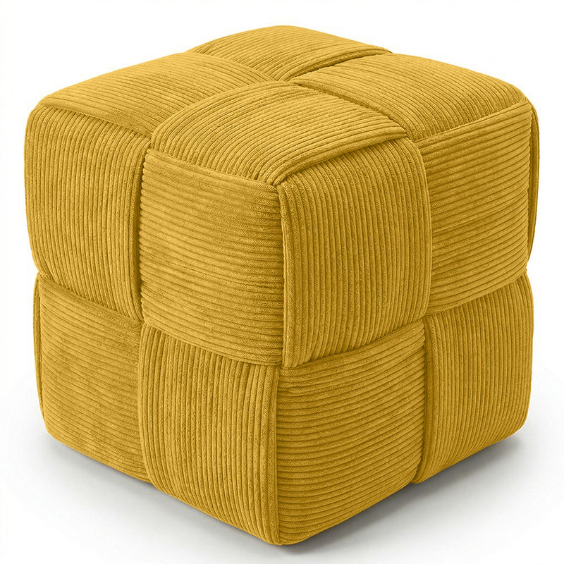 Firkantet fløjlspuf – moderne og elegant design – Cub