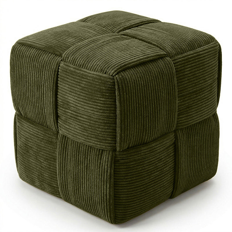 Firkantet fløjlspuf – moderne og elegant design – Cub