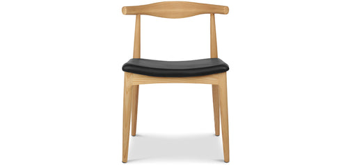 Dining chair - Scandinavian style - Wood and leather - Lanan