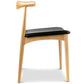 Dining chair - Scandinavian style - Wood and leather - Lanan