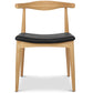 Dining chair - Scandinavian style - Wood and leather - Voga