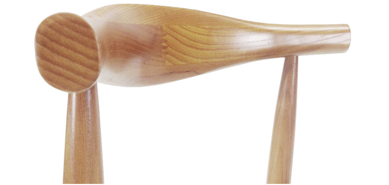 Chaise de salle à manger - Style scandinave - Bois et cuir - Voga