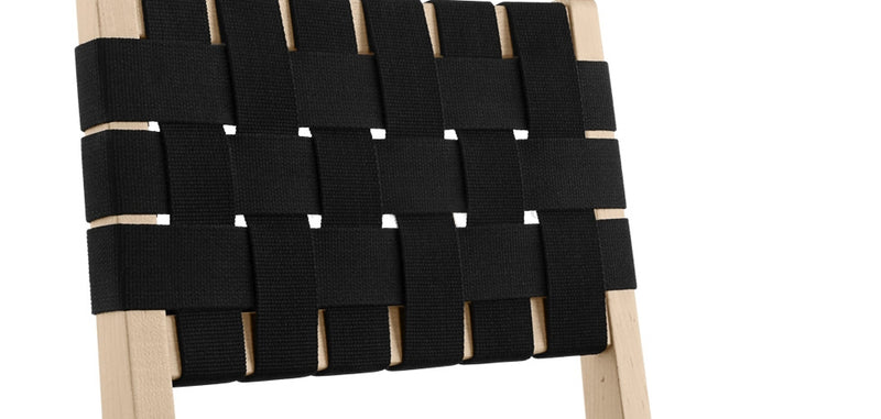 Chaise de salle à manger en bois et tissu - Sinny