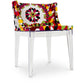 Cadeira de sala de jantar - Transparente - Design com apoios de braços - Miss Style