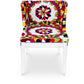 Cadeira de sala de jantar - Transparente - Design com apoios de braços - Miss Style