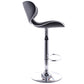 Tabouret de bar pivotant avec dossier - Dossier courbe
