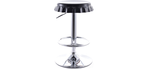Obracany stołek barowy - metalowy design - butelka