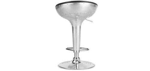Tabouret rond en métal - style aviateur - 90 cm - Aviator