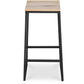 Taboret design przemysłowy - drewno i metal - 76cm - Big Boy