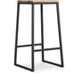 Taboret design przemysłowy - drewno i metal - 76cm - Big Boy