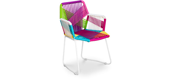 Outdoor Chair with Armrests - Garden Chair - Multicoloured - Frony - gallery 8