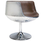 Chaise longue - Cadeira design - Similicouro e metal - Cognac