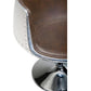 Chaise longue - Cadeira design - Similicouro e metal - Cognac