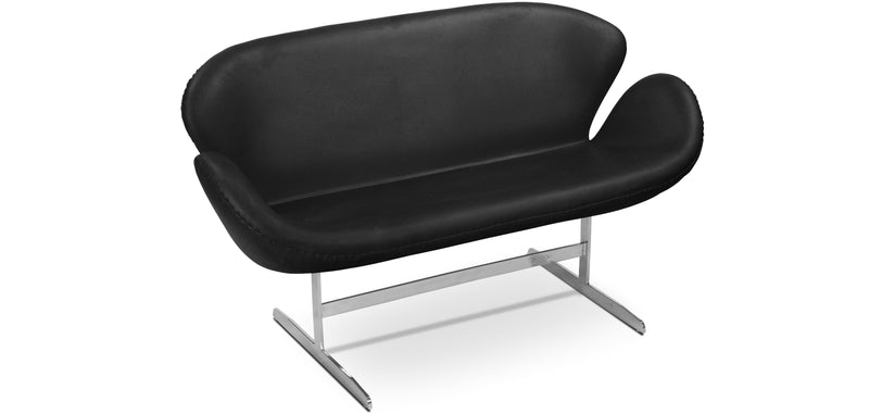 Canapé Courbé - Revêtu de Similicuir - 2 Places - Svin