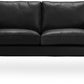 Sofa trukket med kunstskinn - 2 seter - Chaggai