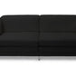 Faux Leather Upholstered Sofa - 2 Seats - Cawa