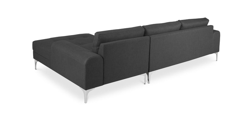 Chaise longue avec 5 places - Tissu d'ameublement - Yomy