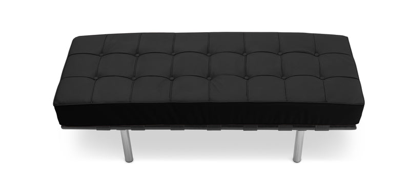 Banc rembourré en cuir - 2 places - Town