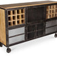 Buffet à vin avec roues - Design industriel - Avara