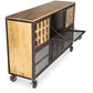 Buffet à vin avec roues - Design industriel - Avara