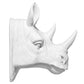 Wall Decoration - White Rhinoceros Head - Uka