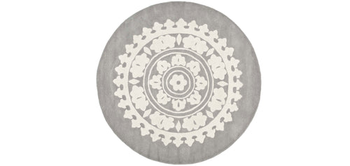 Okrągły Dywan Designerski - Wełna - Romanty