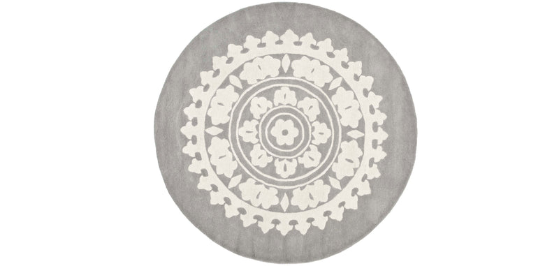 Tapis Rond de Conception - Laine - Romanty