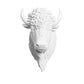 Decoração de Parede - Cabeça de Bisonte Branco - Uka