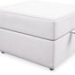 Pouf Ottoman Carré avec Rangement - Cube