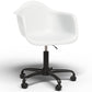 Chaise de bureau avec accoudoirs - Chaise de bureau avec roulettes - Structure noire Weston