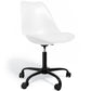 Office Chair with Wheels - Swivel Desk Chair - Tulip Black Frame - gallery 9