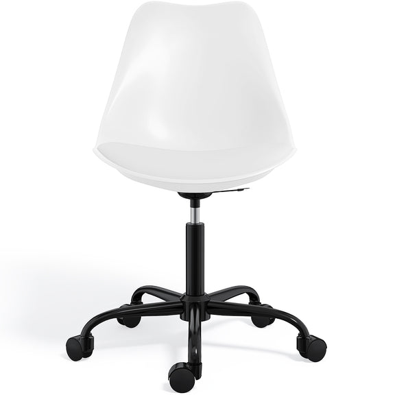 Office Chair with Wheels - Swivel Desk Chair - Tulip Black Frame - gallery 1