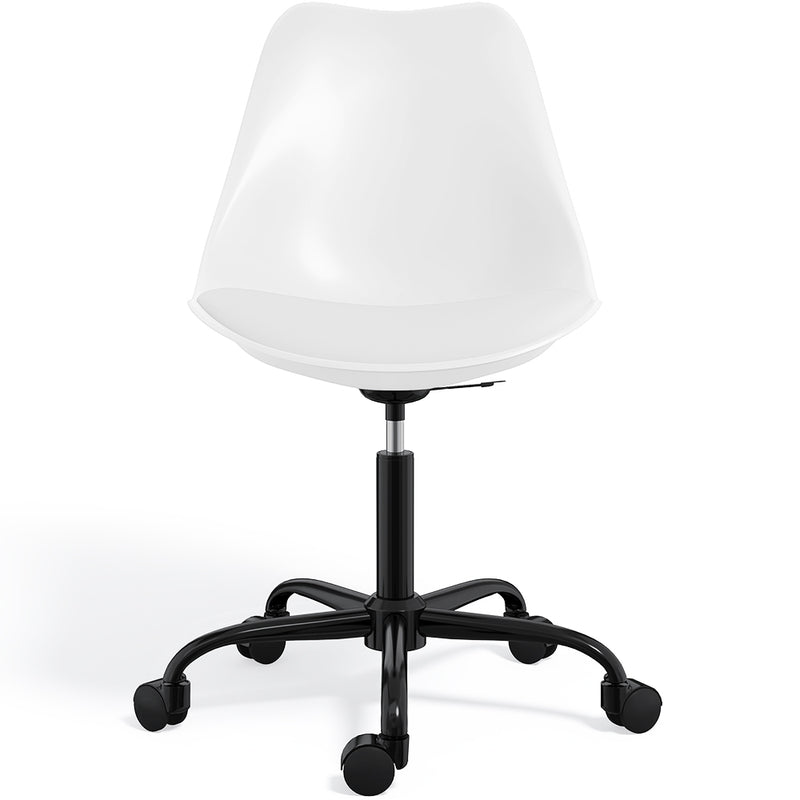 Office Chair with Wheels - Swivel Desk Chair - Tulip Black Frame - gallery 1