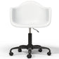 Chaise de bureau avec accoudoirs - Chaise de bureau avec roulettes - Structure noire Weston