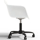 Chaise de bureau avec accoudoirs - Chaise de bureau avec roulettes - Structure noire Weston